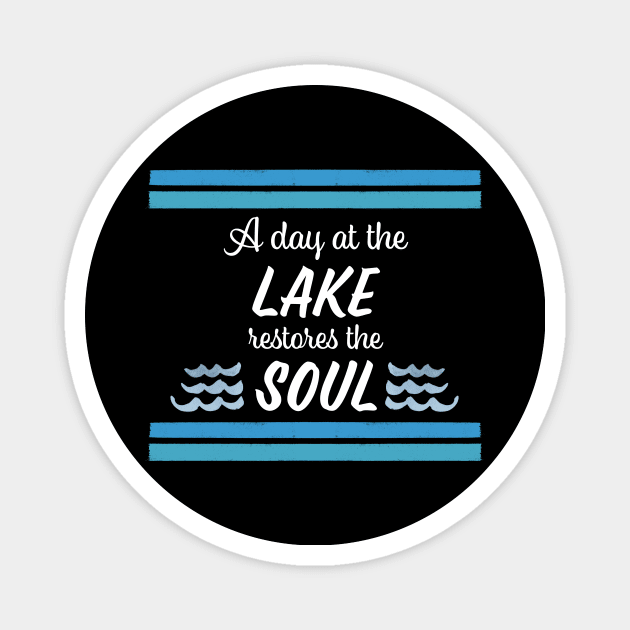 A Day At The Lake Magnet by SWON Design